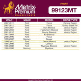 Metrix Premium 2 PC Front Stabilizer Bar Link Kit  99123MT fitment